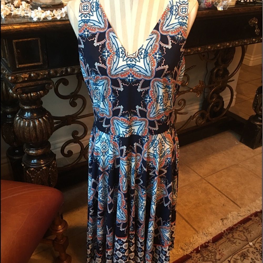 MAGGY LONDON Blue Dress